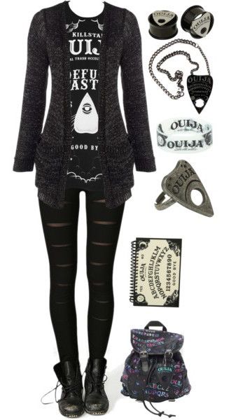 Love this outfit would probs wear a black hoodie instead of a cardigan but I love it Anyway Characters Outfits, Rock Hairstyles, Black Clothes, Tumblr Outfits, Emo Outfits, Rock Punk, Design Textile, Cooler Look, Punk Outfits