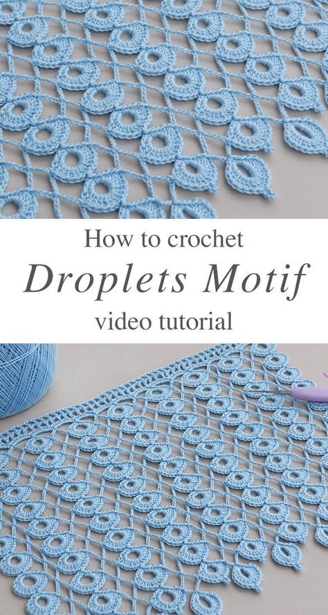 Crochet Droplets Motif: Crafting Elegance - CrochetBeja Crochet Net Curtains, Crochet Netting Pattern, Knitting Flowers Free Pattern, Elegant Crochet Patterns, Crochet Lace Patterns Free, Crochet Curtains Free Pattern, Crochet Motif Patterns Free, Crochet Thread Patterns Free, Cool Crochet Stitches