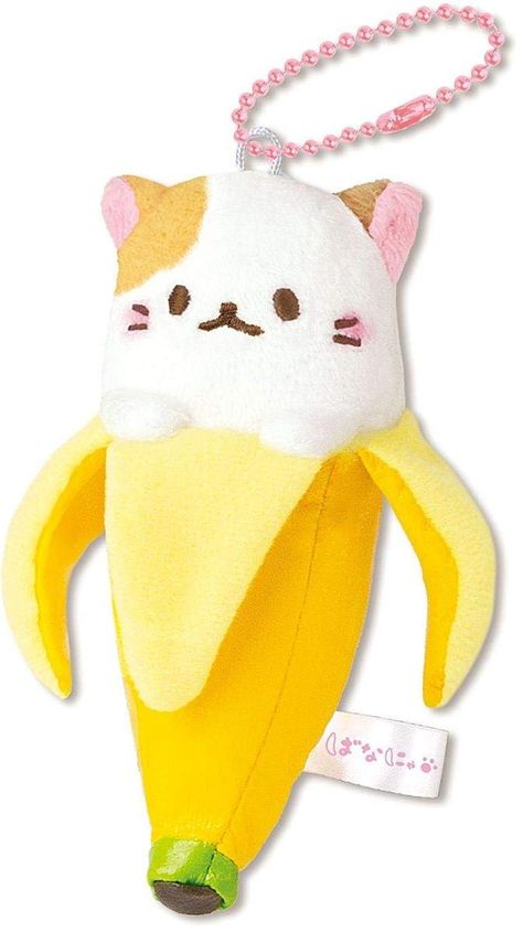 PRICES MAY VARY. Features Bananya Mike in plush keychain form! Measures 4 inches long Plush construction Use ball chains to easily attach to items Makes a great gift! Bananya are cats that live in bananas! Seeing one in the kitchen is truly rare, but thankfully there are plenty of plushie Bananya products to satisfy fans, like these adorable Bananya Plush Keychains! Take Bananya Mike along for a ride on keys, backpacks, bags and purses. Just don't give mike chocolate! Banana Shop, Plush Keychains, Disney Cats, Cute Outfits With Jeans, Horse Silhouette, Plush Keychain, Something To Remember, Plush Backpack, Kawaii Plushies