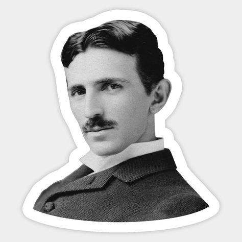 This design features inventor and scientist Nikola Tesla. -- Choose from our vast selection of stickers to match with your favorite design to make the perfect customized sticker/decal. Perfect to put on water bottles, laptops, hard hats, and car windows. Everything from favorite TV show stickers to funny stickers. For men, women, boys, and girls. Mobile Stickers, Senior Jackets, Famous Scientist, Sticker Design Inspiration, 4k Wallpaper For Mobile, Tesla S, Miss America, Nikola Tesla, Custom Magnets