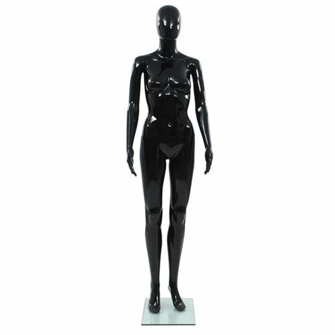 Display Clothes, Black Mannequin, Body Female, Display Mannequins, Female Mannequin, High Gloss Paint, Shop Windows, Club Ideas, Gloss Paint