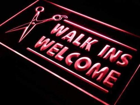 Walk Ins Welcome Sign, Walk Ins Welcome, Personalized Engraved Gifts, Store Window, Light Sign, Led Neon Lighting, Neon Light Signs, Led Sign, Engraved Gifts