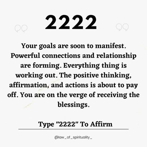 2222 Angel Number Meaning | Angel Number | 2222. #2222 #2222meaning #angelnumber #lawofattraction 2222 Angel Number Meaning, 2222 Angel Number, Angel Number Meaning, Spiritual Awakening Signs, Angel Number Meanings, Number Meanings, Spiritual Manifestation, Law Of Attraction Affirmations, Manifest Money