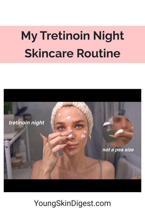 My Tretinoin Night Skincare Routine Night Time Skin Care Routine With Tretinoin, Retin A Routine, Tretinoin Before And After Wrinkles, Skincare Routine With Tretinoin, Tretinoin Benefits, Tretinoin Before And After Anti Aging, Tretinoin Skin Care Routine, Tretinoin Routine Skincare, Tretinoin Before And After