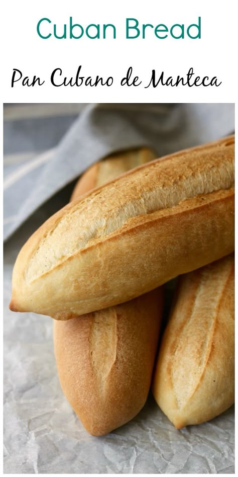 Sourdough Cuban Bread, Cuban Bread Recipe Homemade, Pan Bread Recipe, Pan Cubano, Filet Mignon Chorizo, Mexican Pan Dulce, Bread Baguette, Cuban Bread, Mexican Sweet Breads