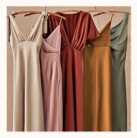 Mix Match Bridesmaids, Fall Bridesmaids, Fall Bridesmaid Dresses, Mismatched Bridesmaid Dresses, Bridesmaid Dress Colors, Bhldn Weddings, Wedding Guest Outfit Summer, Wedding Mood, Wedding Time