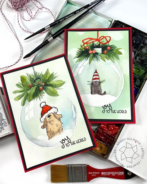 Anita Jeram Christmas, Penny Black Christmas Cards, Colorado Craft Company, Christmas Critters, Anita Jeram, Sandy Allnock, Christmas Berries, Christmas Hats, Art Impressions