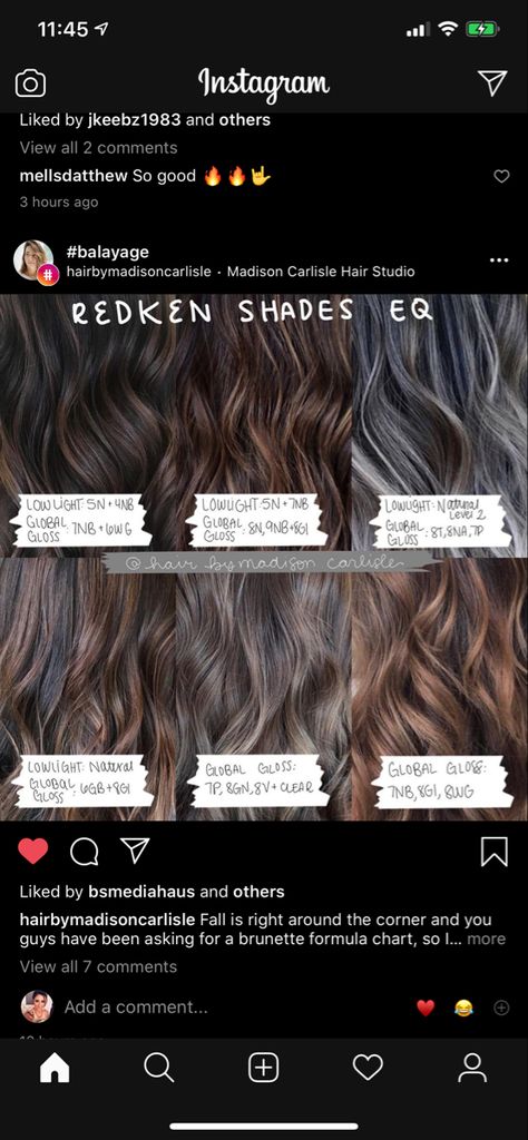 Socolor Sync Formulas, Medium Brown Shades Eq Formula, Cinnamon Hair Formula, Wella Brown Hair Color Formulas, Redken Shades Eq Formulas Lowlights, Level 8 Toner Formula, Mushroom Brown Hair Color Formula, Hairstylist Lifestyle, Shades Formulas