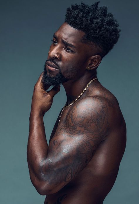 Gorgeous Black Men With Beards Photos 2017 - Essence Black Men Beard Styles, Black Men Beards, Perfect Beard, Dark Skin Men, Black Beards, Black Men Hairstyles, Beard Styles For Men, Men In Black, Corte De Cabelo Masculino