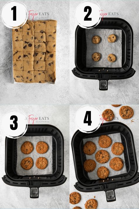 Airfry Cookie Dough, How To Cook Cookies In Air Fryer, Air Fryer Refrigerated Cookie Dough, Airfryer Cookie Dough, Air Fryer Cookies Times Chart, Air Fryer Toll House Cookies, Nestle Toll House Cookies In Air Fryer, How To Make Cookies In Air Fryer, Pillsbury Cookies In Air Fryer