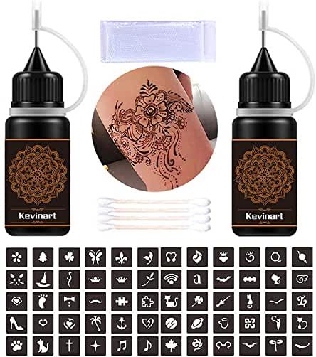 Brown Tattoo, Henna Tattoo Stencils, Henna Kit, Browning Tattoo, Henna Stencils, Henna Tattoo Kit, Adhesive Stencils, Temp Tattoo, Painting Decor