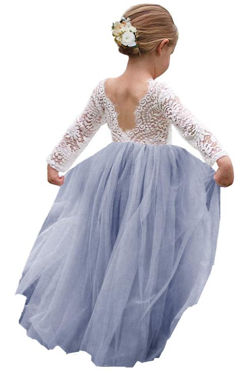 Party Dresses Online, Dress Backless, Bleu Violet, Girl Toddler, Cute Prom Dresses, Flower Girl Dresses Tulle, Bridesmaid Dresses Prom, Tulle Tutu, Flower Dress