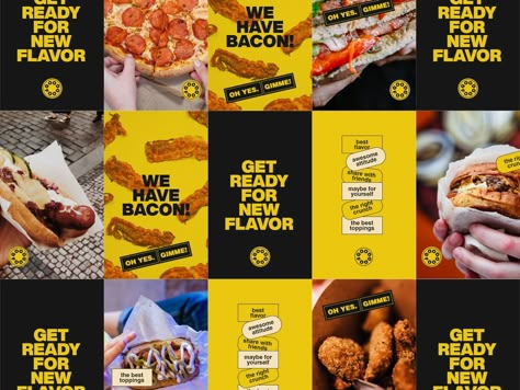 Good Food - Fast Food Branding by Broworks Fast Food Branding Design, Food Design Graphic, Food Branding Ideas, Menu Food Design, Fast Food Branding, Food Branding Design, Media Branding Design, Fast Food Poster, Food Posters