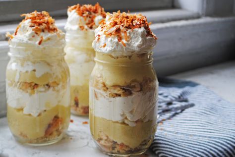 Mini Trifle Desserts, Writing Funny, Funny Dialogue, Cake Trifle, Mini Trifle, Jar Desserts, Mason Jar Desserts, Ad Infinitum, Trifle Desserts