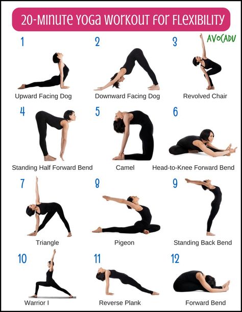 5, 6, 9, 12                                                                                                                                                                                 Mehr Workout For Flexibility, Ab Training, Yoga Workout Routine, Beginner Yoga Workout, Yoga Stretching, Latihan Kardio, Latihan Yoga, Yoga Beginners, Sup Yoga