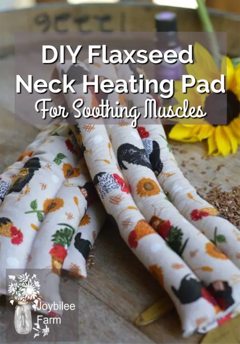 Flax Seed Heating Pad, Homemade Heating Pad, Diy Heating Pad, Neck Heating Pad, Rice Heating Pads, Rice Pack, Heat Bag, Diy Sewing Gifts, Heating Pads