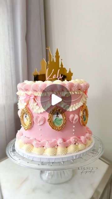 Birthday Cake 4 Year Girl, Cakes For 5 Year Girl, Birthday Cakes For 4 Year Girl, Her Royal Fiveness Birthday Cake, Birthday Cake For 4 Year Girl, Cake Designs Birthday Kids Girl, Princess Cakes Ideas Girl Birthday, Princess Theme Birthday Cake, Girls Birthday Cakes Princess