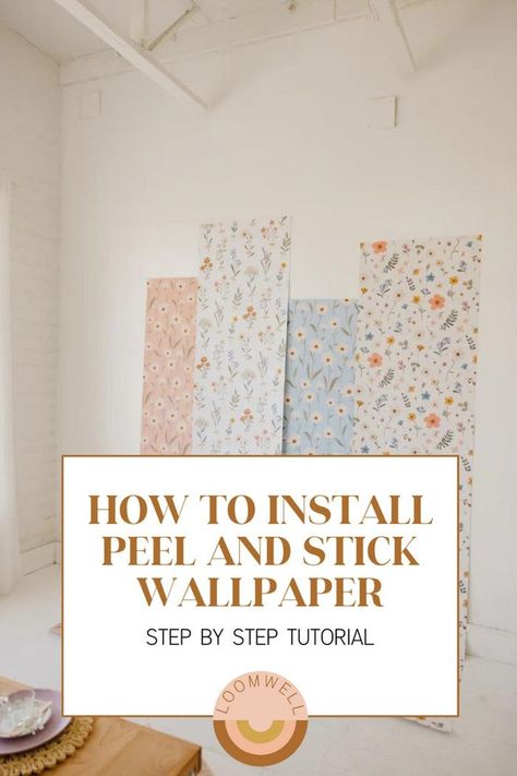 Wallpaper Tutorial, Georgia Wallpaper, Different Home Decor Styles, Wallpaper Installation, Wallpaper Ceiling, Bedroom Wall Designs, Neutral Wallpaper, Temporary Wallpaper, How To Install Wallpaper