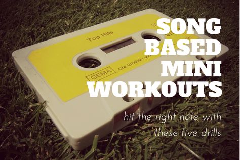 This article is by new writer Robin Legat. While many trainers use music to give their clients and campers an extra motivational push during workouts, sometimes it can be fun to use music as part o… Roxanne Song, Bootcamp Workout Ideas, Bootcamp Ideas, Bootcamp Workout, One Song Workouts, Squat Hold, Mini Workout, Conditioning Training, Mini Workouts