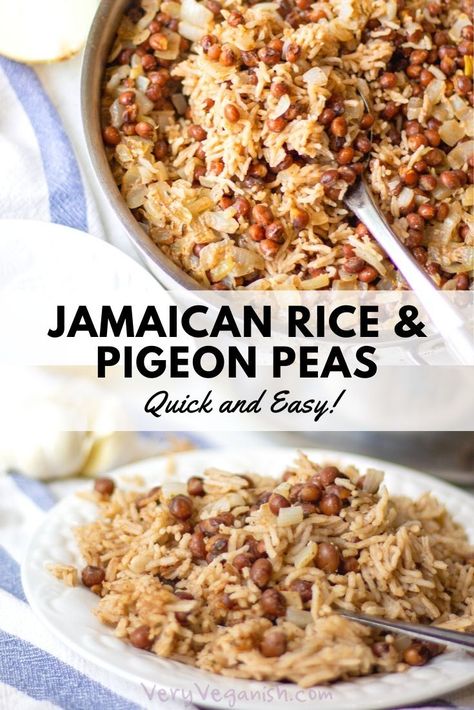 Jamaican Rice And Beans Recipe Easy, Pigeon Peas And Rice Jamaican, Rice Peas Jamaican, Pigeon Peas And Rice Caribbean, Rice And Peas Jamaican Canned Beans, Jamaican Rice And Peas With Canned Beans, Rice And Pigeon Peas Recipe, Caribbean Rice And Peas Recipe, Pigeon Peas Recipe