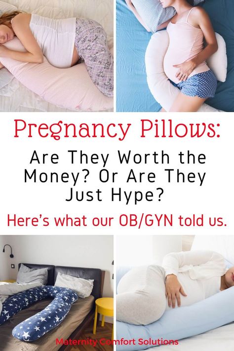 Pregnancy pillows look so comfy, but are they really worth the money? We went an asked our OB/GYN for his thoughts and how his patients felt about them. Not sure what type of maternity pillow is right for you? He explains the different types and their best uses too! #pregnancypillows #thirdtrimester #pregnancysleep Diy Pregnancy Pillow, Pregnant Pillow, Pregnancy Pillow Pattern, Pillow Guide, Pregnant Sleep, Maternity Pillow, First Time Pregnancy, Pregnancy Skincare, Happy Pregnancy