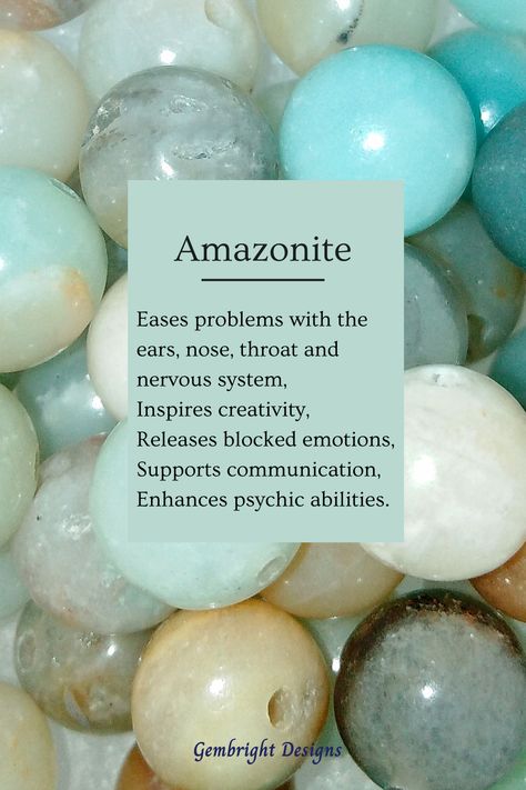 For crystal healing bracelets with amazonite and many other gemstones, visit my shop on Etsy. Amazonite Crystal Meaning, Crystal Bracelets Healing, Crystal Grimoire, Crystal Identification, Crystal Healing Properties, Amazonite Bead Bracelet, Amazonite Crystal, Spell Books, Green Amazonite