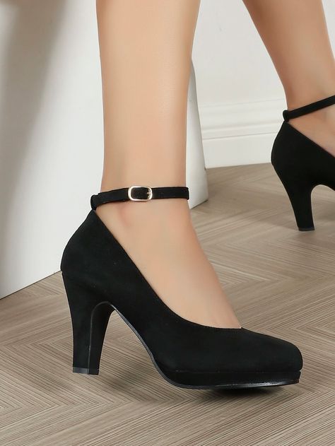 Ankle strap wedges