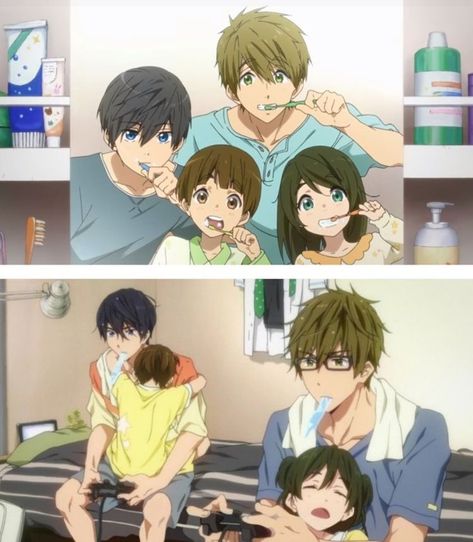 Makoto And Haruka, Free! Anime, Free Swim Club, Haruka X Makoto, Haru X Makoto, Makoto X Haru, Makoto Free, Free Dive To The Future, Free Makoto