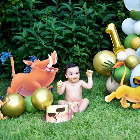 Lion King Birthday shoot Lion King First Birthday Photoshoot, Lion King First Birthday, Lion King Party, Lion King Baby, Lion King Birthday, Baby Birthday Themes, King Birthday, Birthday Shoot, Baby Boy 1st Birthday