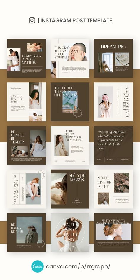 canva instagram mental health Instagram Text Posts Design, Instagram Infographic Design, Graphic Design Instagram Posts, Ig Post Design, Carousel Post Design, Instagram Letters, Health Social Media, Canva Instagram Post, Instagram Feed Planner