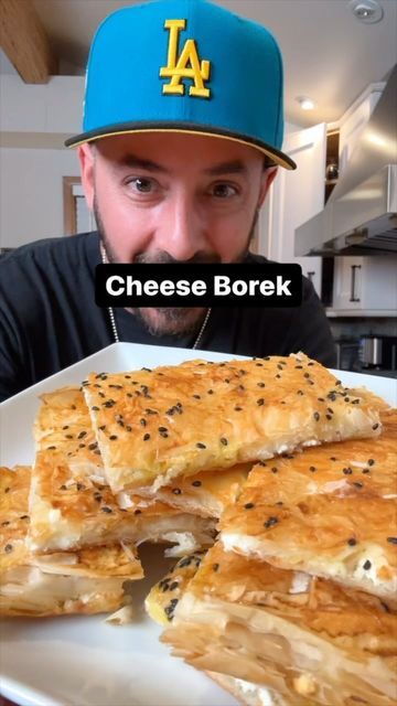 Cheese Borek Recipes, Cheese Burek Phyllo Dough, Cheese Borek Recipe, Borek Recipe, Armenian Recipes, Easy Butter, Easy Cheese, Phyllo Dough, Caraway Seeds