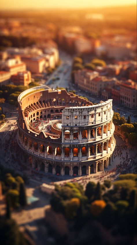 The Colosseum: Ancient Rome's epic arena, where gladiators fought fierce battles, and audiences roared with excitement. #History #Rome 🏟️🔥#photography #Italy #AIArtworks Rome Wallpapers, Gladiator Colosseum, Rome Gladiator, Black Crow Tattoos, Arena Logo, Dnd Locations, Gladiator Arena, Rome Photography, Roman Colosseum