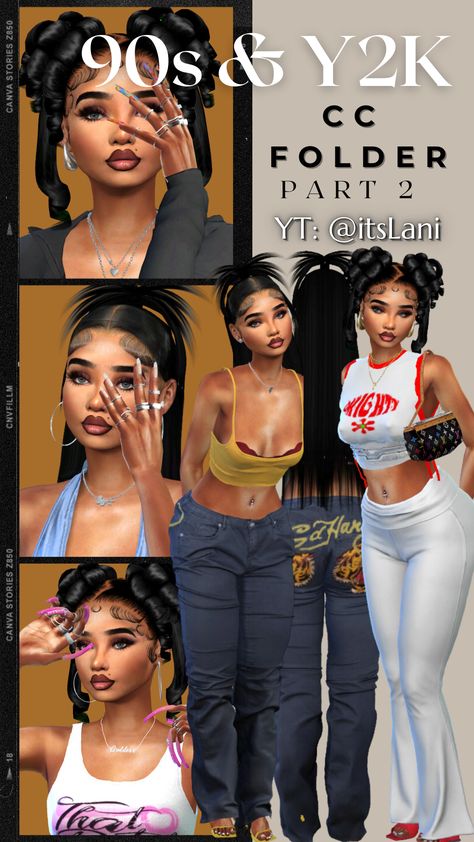 Sims 4 90s, Sims 4 Tattoos, Sims 4 Piercings, Sims 4 Tsr, Sims 4 Black Hair, The Sims 4 Skin, Sims 4 Cc Kids Clothing, Play Sims 4, Free Sims 4