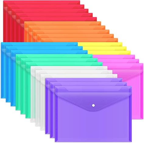 I love using these to send home phonics and guided reading books with the students!
SIZE AND COLOR: The plastic folders is 33.3 x 23.6 cm / 13.1 x 9.3 inches. There are 8 kinds of bright colors: blue, green, purple, orange, white, dark blue, yellow, red, different color folders can help organize different types of files. Document File Folder, Office Organization At Work, Plastic Folders, Document Folder, Organization Essentials, Plastic Envelopes, Creative Stationery, Binder Folder, Documents Organization