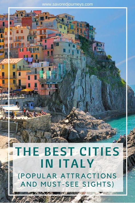 The Best Cities in Italy plus the top sights to see in each city #Italy #TravelTips Cities To Visit In Italy, Villages In Italy, Italy Culture, Italy Destinations, Best Italian Restaurants, Cities To Visit, Cities In Italy, Explore Italy, Places In Italy