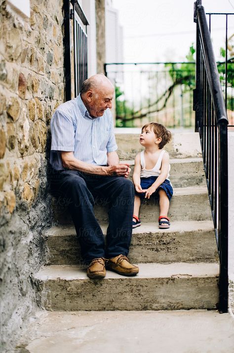 Grandfather Talking To His Grandson Outdoor #boy #grandfather #grandson #companion #love #portrait #talking #communication #love Grandpa And Grandson Photos, Grandfather Pictures, Grandfather Photography, Talking Photography, Grandparents Photo Frame, Grandkids Photography, Grandparents Photography, Grandparent Photo, Photography Poses Family