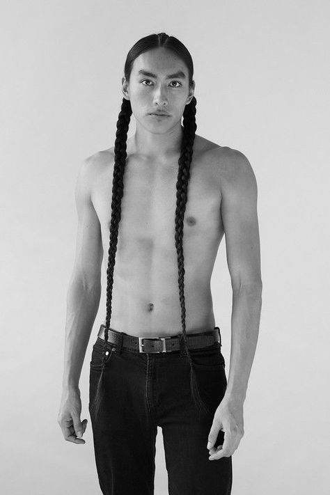 phillip bread Native Braids, Native American Braids, Men Braids, Native American Men, Unique Faces, Human Reference, Mens Braids, Good Hair Day, American Beauty