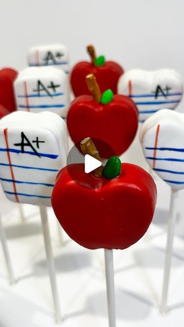 Lignal Cake Pops on Instagram: "Teacher Appreciation Cake Pops 👩🏻‍🏫  🍎 available online, link on bio 🍎 . . . . #lignalcakepops #cakepops #cakepopsmontclair #montclaircakepops #cakepopsnj #njcakepops #newjerseycakepops #essexcakepops #essexcountycakepops #northjerseycakepops #teachercakepops #applecakepops #teacherappreciationcakepops products: @stoverandcompany @tinybitezshop" Teacher Appreciation Cake, Apple Cake Pops, School Cake, Essex County, Cakepops, Cake Pops, Teacher Appreciation, Cupcake Cakes, Cake