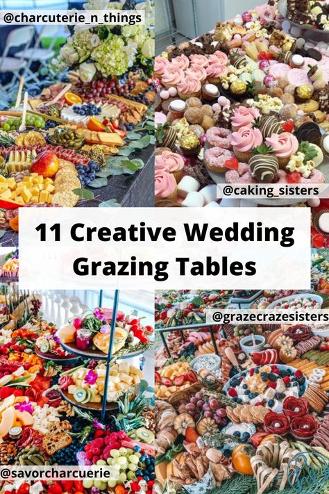 Grazing Stations Wedding, Grazing Bar Wedding, Charcuterie Grazing Board Ideas, Wedding Appetizer Charcuterie, Charcuterie Board Themes Wedding, Charcuterie Board Elements, Large Graze Table, Charcuterie Table For Wedding, Catering Charcuterie Board