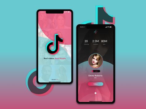 TikTok Redesign Challenge by Uplabs by Hrittika Bhowmick Pet Influencer, Tiktok Design, Tiktok App, Banner Design Inspiration, Ads Design, Delivery App, Web Layout Design, Web Layout, Tiktok Video