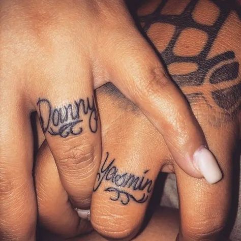 20 Wedding Ring Tattoo Ideas Wedding Ring Tattoo For Men, Couples Tats, Forever Tattoos, Wedding Ring Tattoos, Tattoo Rings, Marriage Tattoos, Ring Tattoo Designs, Wedding Band Tattoo, Ring Tattoo