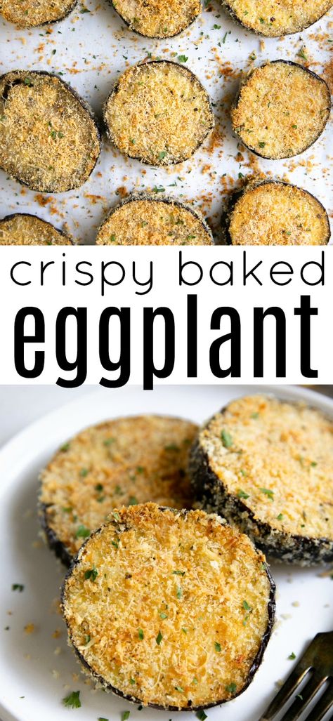 Breaded Eggplant Baked, Eggplants Recipe Easy, Eggplant Baked Recipes, Eggplants Recipe, Crispy Baked Eggplant, Eggplant Baked, Baked Eggplant Recipes, Baked Eggplant Slices, Eggplant Recipes Healthy