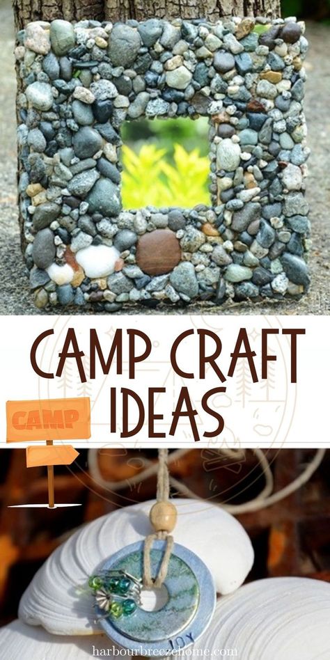 Camp Crafts For Kids, Ideas For Summer Camp, Camping Projects, Adventure Crafts, Camping With Teens, Fun Summer Crafts, Hanging Craft Ideas, Camp Crafts, Summer Camp Crafts