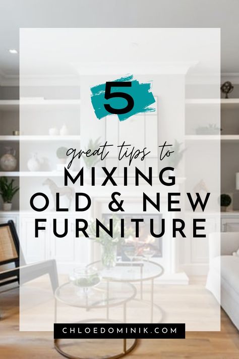 How do you get the balance right of mixing old and new furniture together in the home? Here are some top tips to help you mix and match old and new decor! Mixing Old And New Furniture, Design Your Own Home, How To Mix, Design Your Home, The Balance, Interior Design Tips, Top Tips, New Furniture, Mix And Match