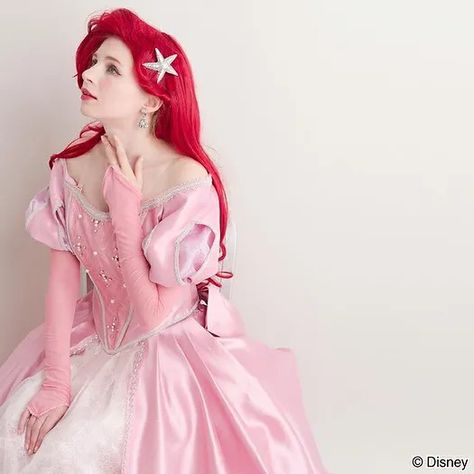 Ariel Pink Dress, Ariel Pink, Princess Ariel, Halloween 2024, Princess Party, Ariel, Pink Dress, Disney Princess, Halloween