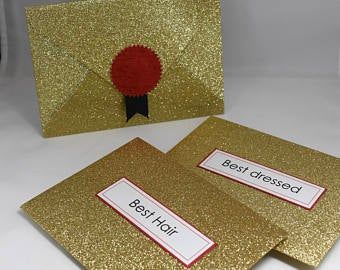 Red Carpet Theme Party, Oscars Theme Party, Hollywood Birthday Parties, Red Carpet Theme, Hollywood Birthday, Oscar Viewing Party, Hollywood Party Theme, Folded Envelope, Red Carpet Party