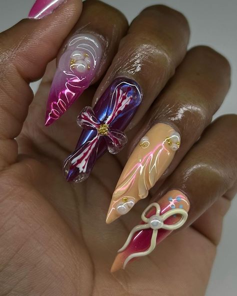 ruphine | spring mix & match nails 🌺🌷🌸 April slots out this Friday 3/29 at 9am!! inspo: @etoile.press - - #polygel #mediumnails #longnails… | Instagram Match Nails, Nails April, Mix Match Nails, Aesthetic Nail, April Nails, Nail Room, Spring Mix, Polygel Nails, Nail Tattoo