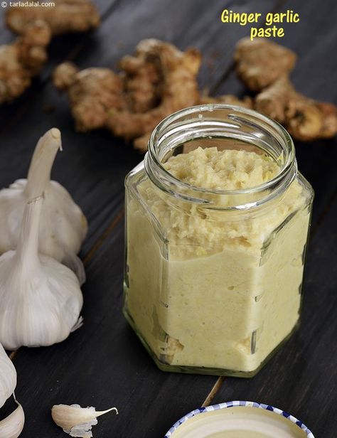 Onion Paste Recipe, Garlic Ginger Paste Recipe, How To Store Ginger, Veg Crispy, Ginger Paste, Garlic Benefits, Veggie Fries, Ginger Garlic Paste, Garlic And Ginger