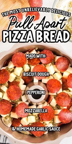 Pepperoni Slices Recipes, Pull Apart Garlic Bread Pizza, Appetizer Recipes Pepperoni, Biscuits And Pepperoni, Pepperoni And Mozzarella Pull Apart Bread, Pepperoni Bread Pillsbury, Pizza From Biscuit Dough, Pizza Like Recipes, Pepperoni Pizza Monkey Bread Pull Apart