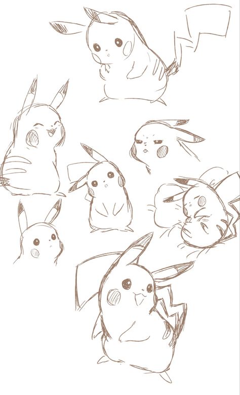 Animals Sketch, Character Sketching, Pikachu Drawing, Pika Pika, Sketches Drawing, Sticker Tattoo, Pokemon Sketch, Tattoo Trend, Cool Pokemon Wallpapers